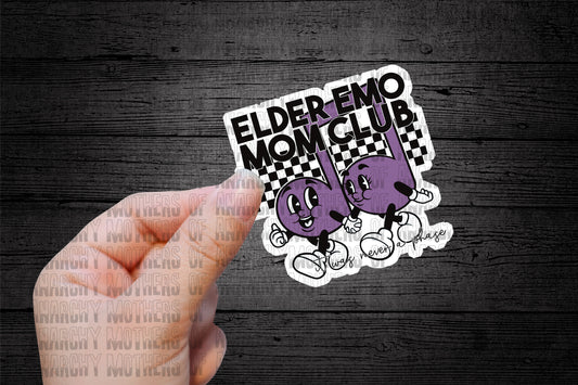 Elder Emo Mom Club Sticker